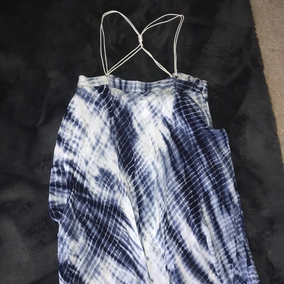 Michael Kors Tie Die Asymmetrical Maxi Dress SizeM - Picture 8 of 11